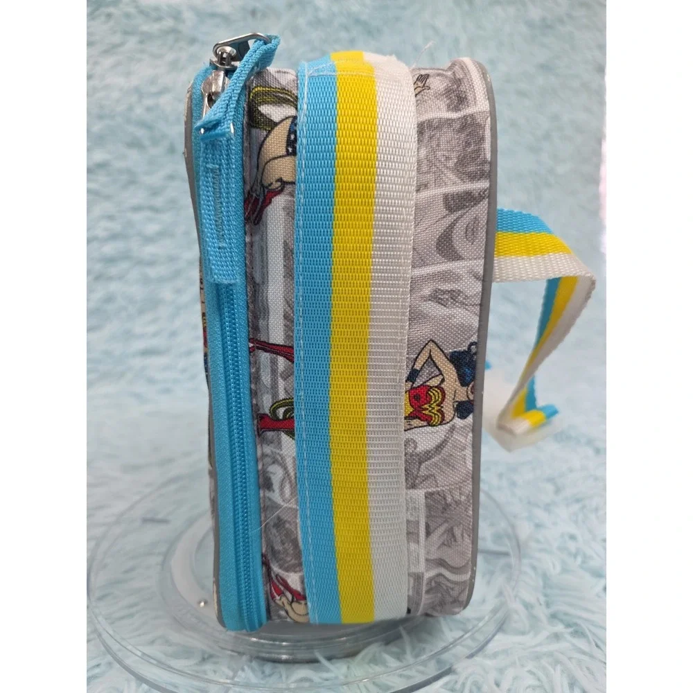 Pottery Barn Kids Wonder Woman Insulated Lunch Box DC Comics Gray Blue PBK